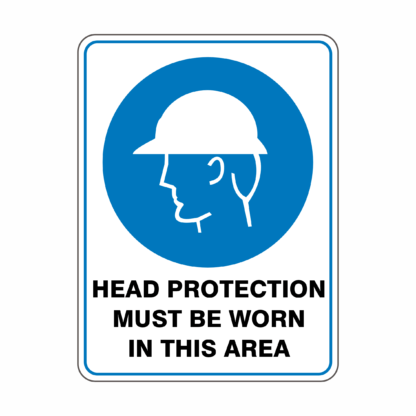 Head Protection Must Be Worn in this Area