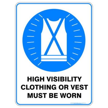 High Visibility Clothing Or Vest Must Be Worn