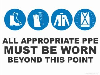 Multi-Condition PPE Signs APPROPRIATE PPE - BEYOND THIS POINT (v2)