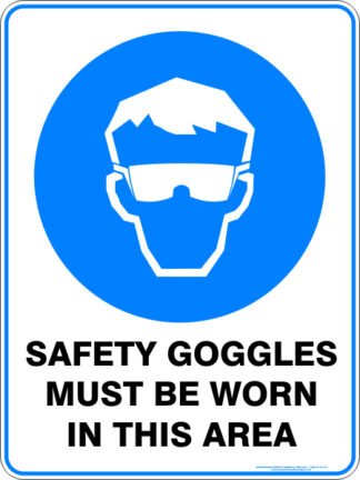 Mandatory Signs SAFETY GOGGLES MUST BE WORN