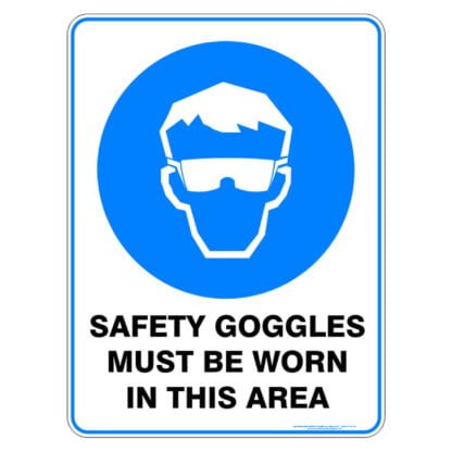 Safety Goggles Must Be Worn