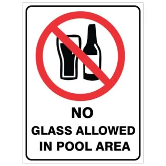 No Glass Allowed In Pool Area