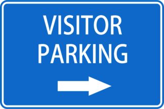 Parking Signs VISITOR PARKING RIGHT ARROW