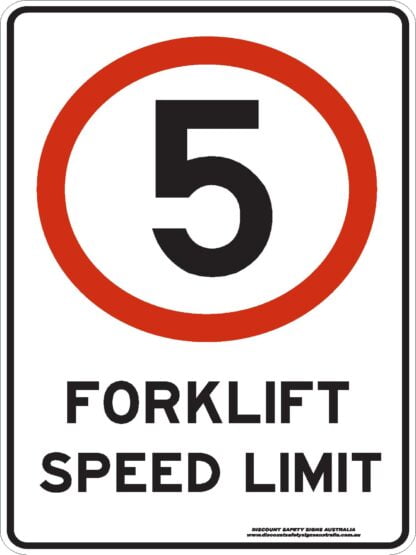 Traffic Signs FORKLIFT SPEED LIMIT 5KM