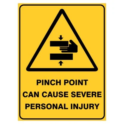 Pinch Point Can Cause Severe Personal Injury