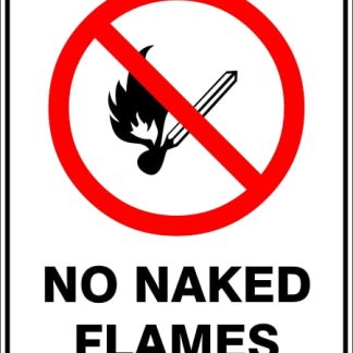 Prohibition Signs NO NAKED FLAMES