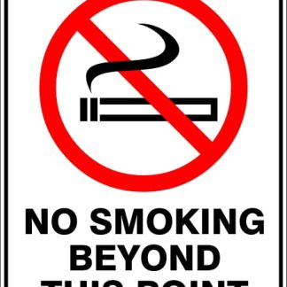 Prohibition Signs NO SMOKING BEYOND THIS POINT
