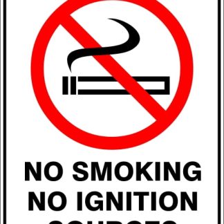 Prohibition Signs NO SMOKING NO IGNITION SOURCES