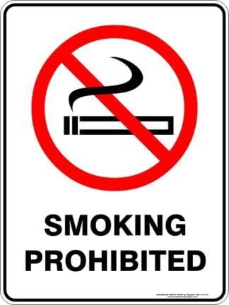 Prohibition Signs SMOKING PROHIBITED