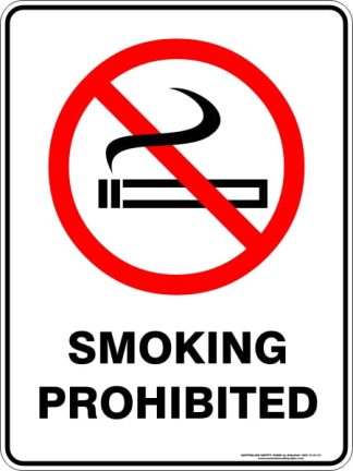 Prohibition Signs SMOKING PROHIBITED