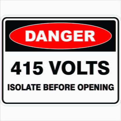 1000 Volts Isolate Before Opening