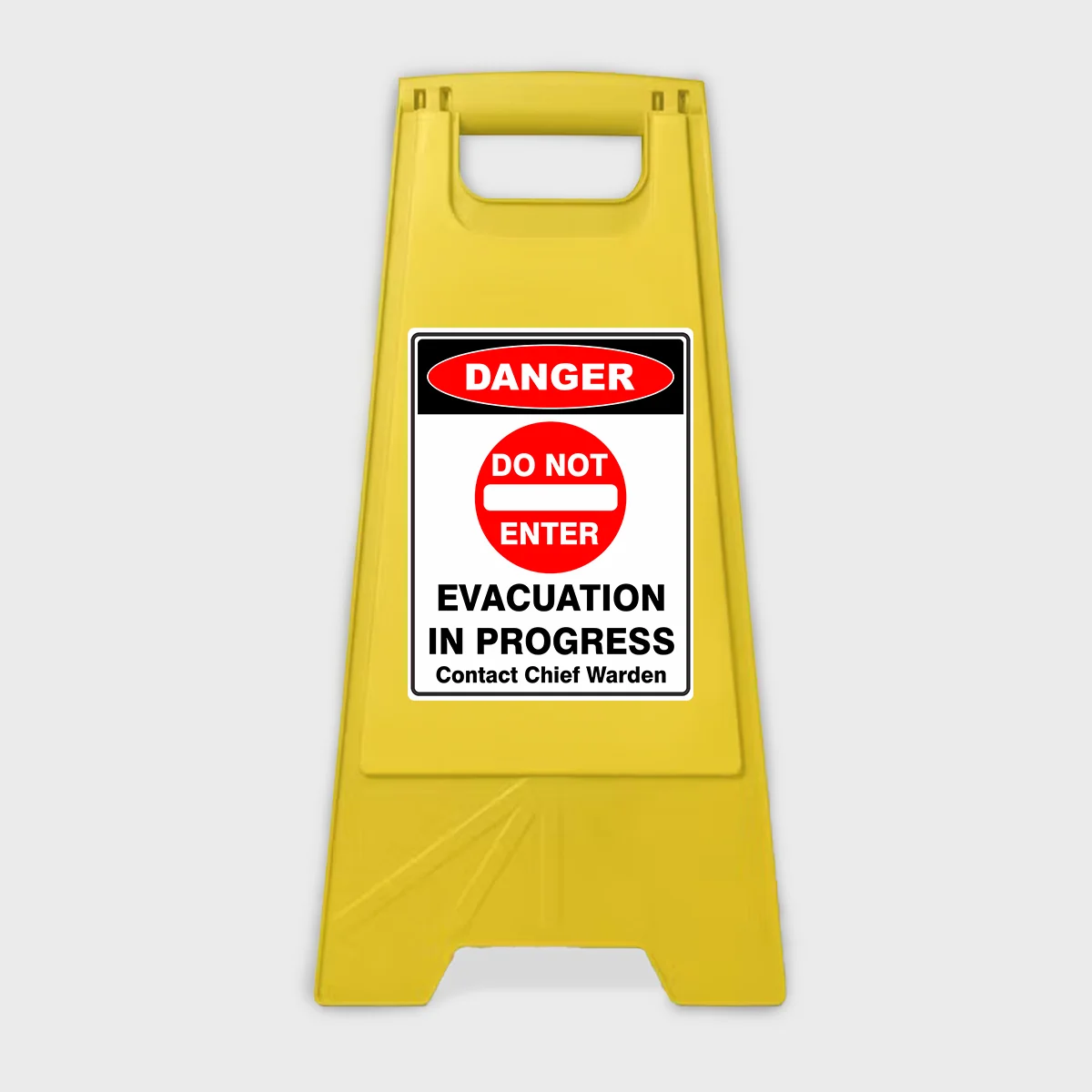 Danger - Evacuation In Progress Aframe