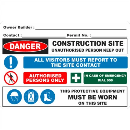 Owner Builder Sign