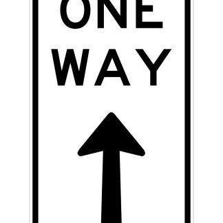 One Way Sign (regulatory)