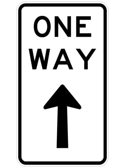 One Way Sign (regulatory)