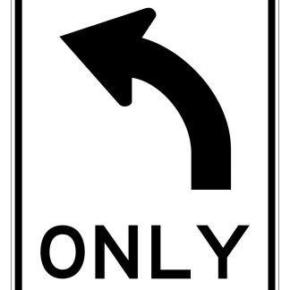 All Traffic Turn (left Or Right) Sign