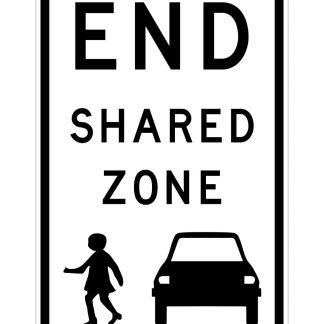 End Shared Zone Sign (regulatory)