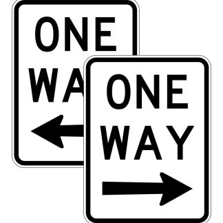 One Way (left Or Right) Sign