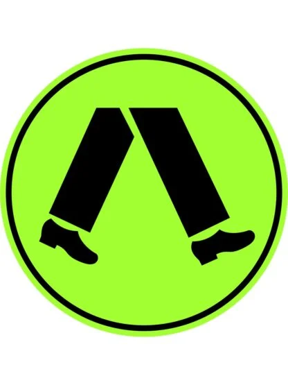 Pedestrian Crossing Sign (fluro Green-yellow)