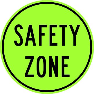 Safety Zone Sign (regulatory)