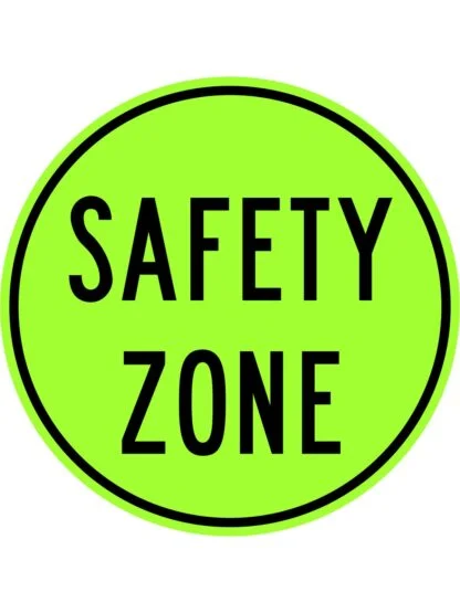 Safety Zone Sign (regulatory)
