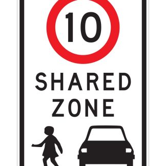 Shared Zone Sign (regulatory)