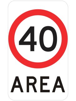 Speed Limit Area Sign