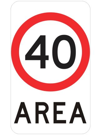 Speed Limit Area Sign