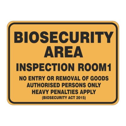 Biosecurity Area Inspection Room #(number)