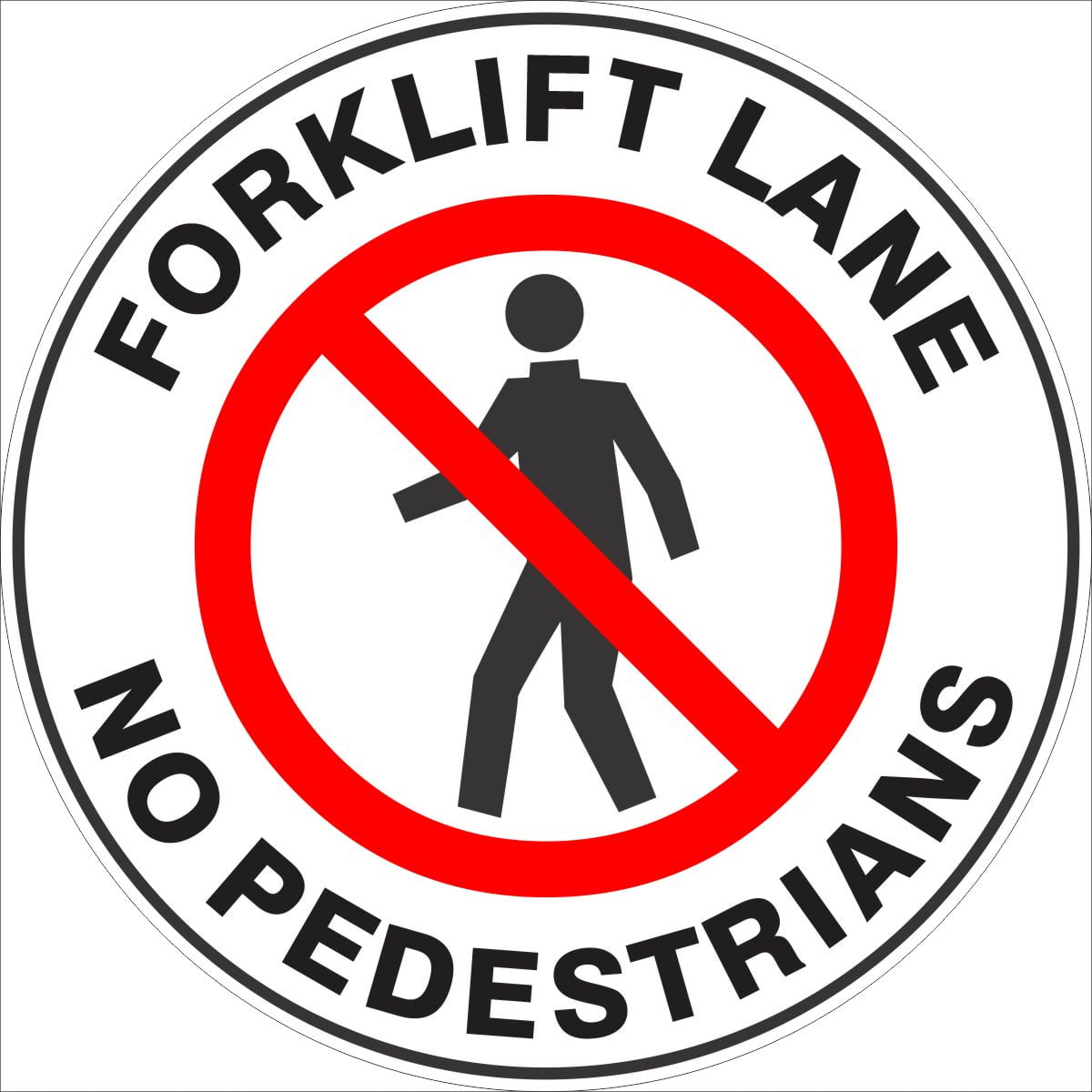 Forklift Lane No Pedestrians Floor Marker Buy Now Discount Safety Signs Australia