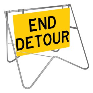 END DETOUR SWING STAND SIGN (SIGN WITH STAND)