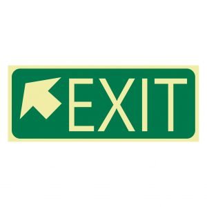 Exit Sign - Exit Arrow Top Left