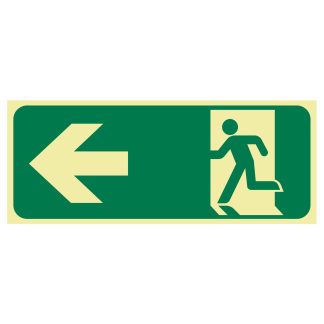 Exit Sign - Running Men Arrow Left