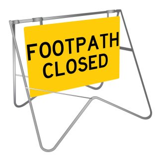 Footpath Closed Swing Stand Sign
