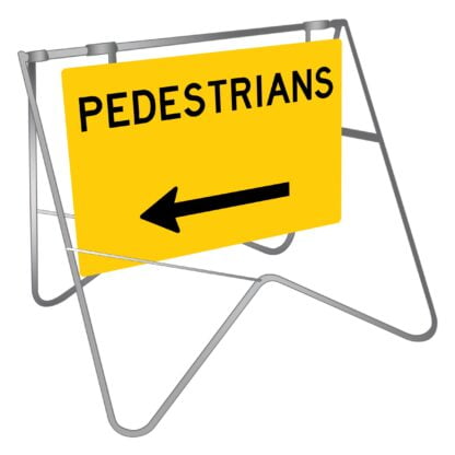 Pedestrians (left Arrow) Swing Stand Sign