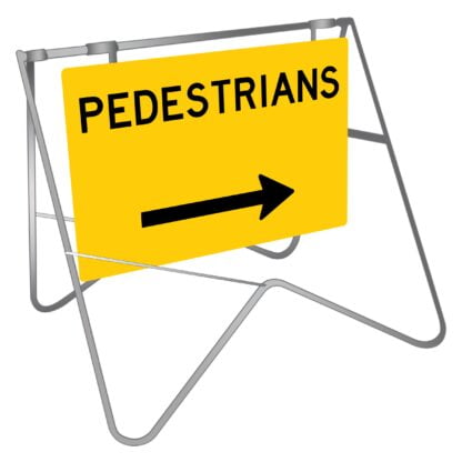 Pedestrians (right Arrow) Swing Stand Sign