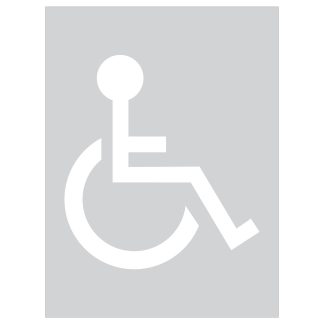 Disabled Parking Stencil