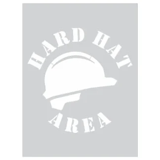 Hard Hat Area Stencil