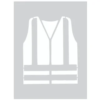 High Visibility Vest Stencil