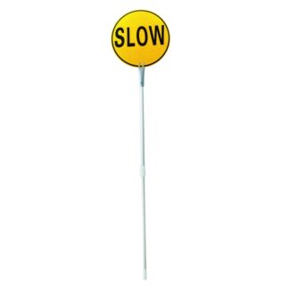 Stop Slow Traffic Sign With Aluminium Telescopic Handle