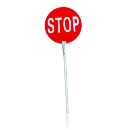 Stop Slow Traffic Sign With Aluminium Telescopic Handle