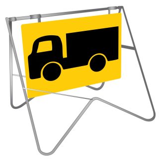 Trucks Swing Stand Sign