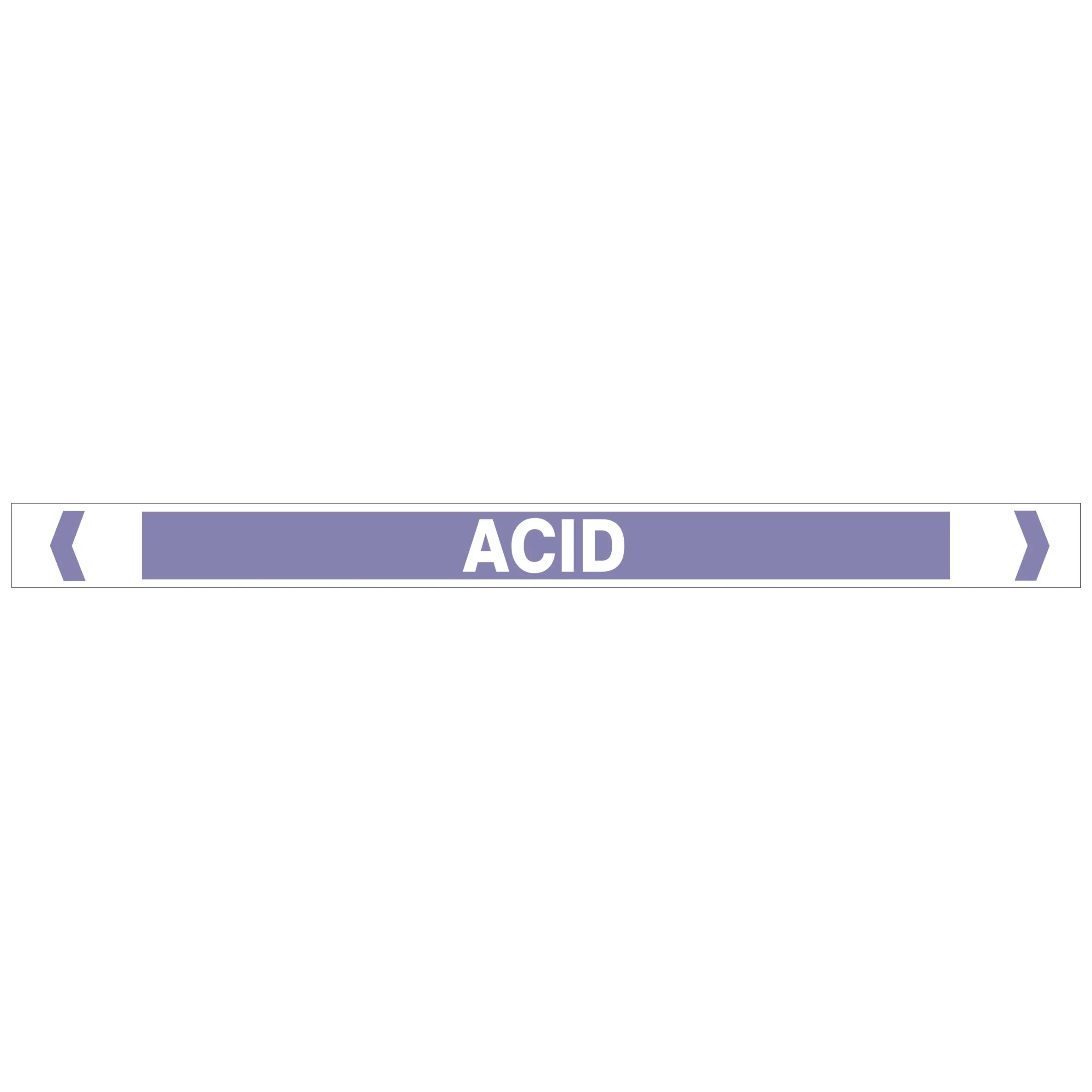 Acid Pipe Markers