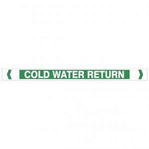 Cold Water Return Pipe Markers