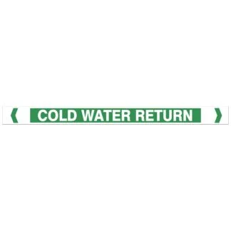 Cold Water Return Pipe Markers