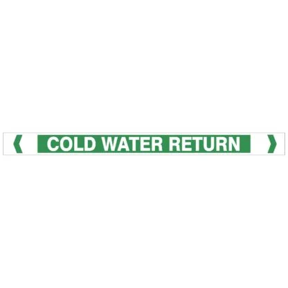 Cold Water Return Pipe Markers