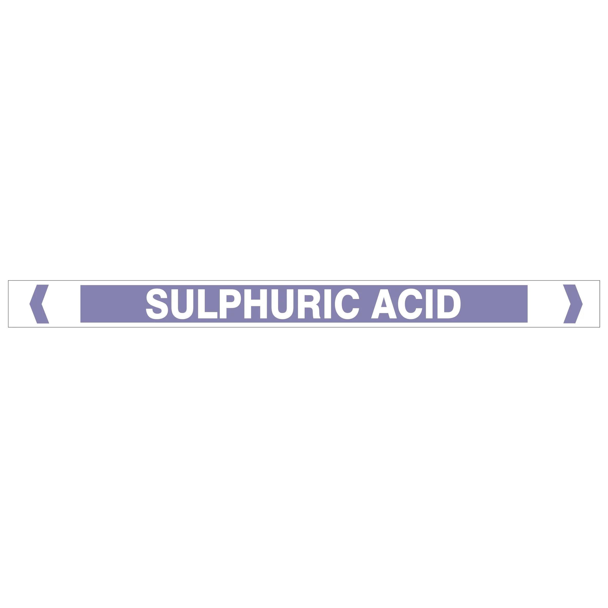 Sulphuric Acid Pipe Markers