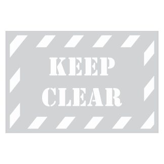 Keep Clear Stencil