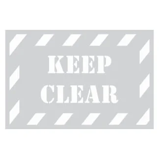 Keep Clear Stencil