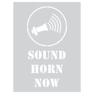 Sound Horn Now Stencil